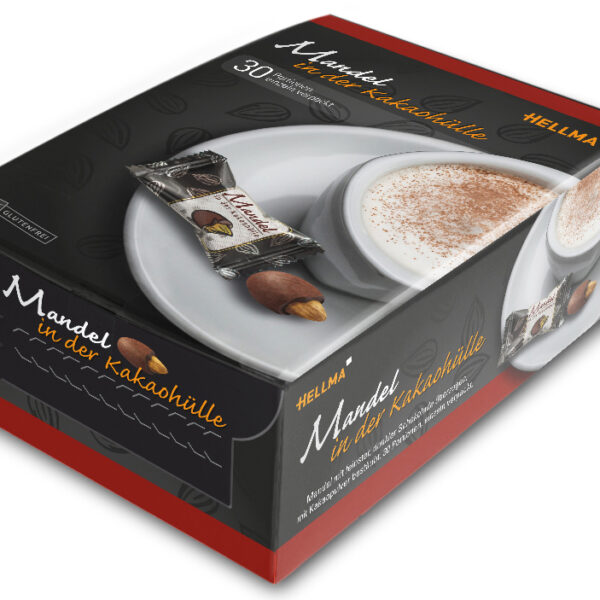 HELLMA amandelen in chocola, fijnproeversdoos