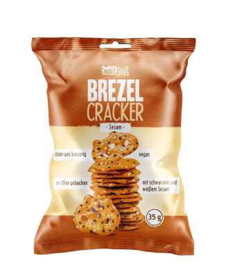 HELLMA Brezel Cracker Sesam, in portieverpakking à 35 g