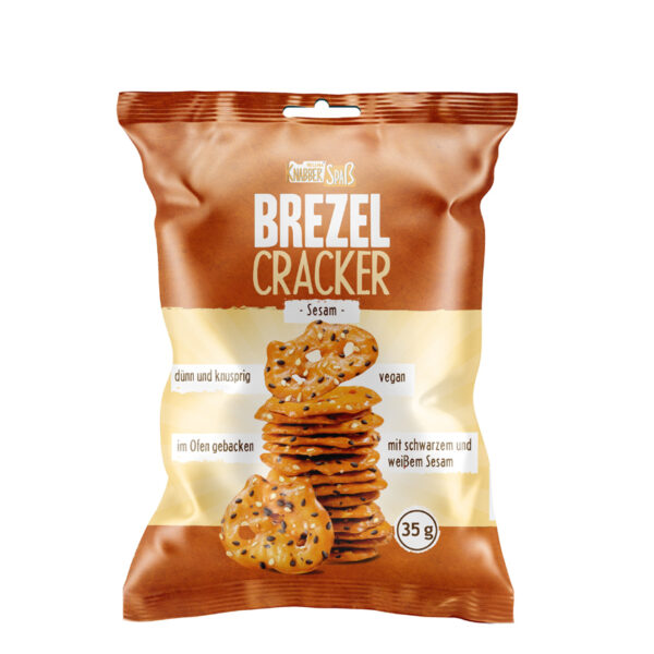 HELLMA Brezel Cracker Sesam, in portieverpakking à 35 g