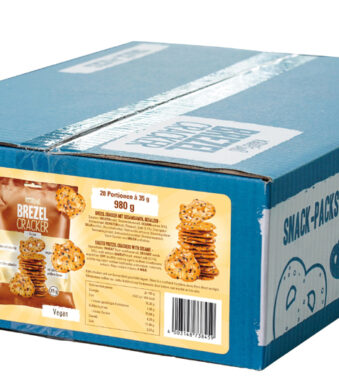 HELLMA Brezel Cracker Sesam, in portieverpakking à 35 g