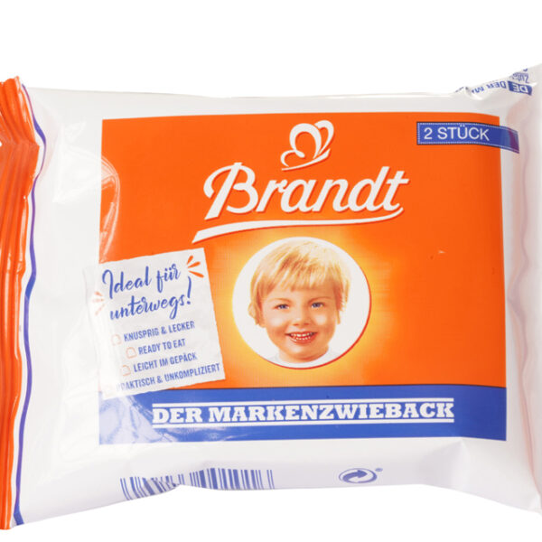 Brandt biscuit, portieverpakkingen in doos