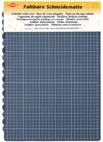 KLEIBER snijmat, DIN A2, opvouwbaar, blauw