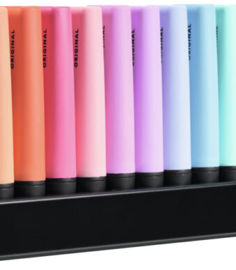 STABILO tekstmarker BOSS ORIGINAL Pastel, 15 stuks desktopset
