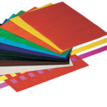 folia vlechtbladen, niet gegomd, 100 vel, kleuren assorti