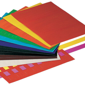 folia vlechtbladen, niet gegomd, 100 vel, kleuren assorti