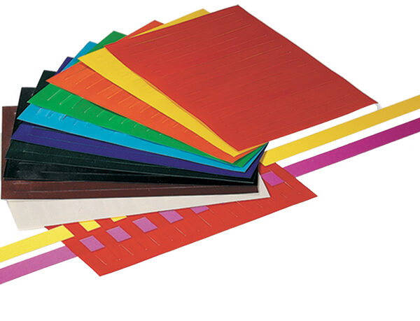 folia vlechtbladen, niet gegomd, 100 vel, kleuren assorti