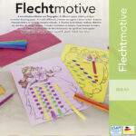 folia vlechtmotieven van gekleurd papier, DIN A4, kleuren assorti, 48 stuks