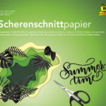 folia knippapier / silhouetpapier, 350 x 500 mm, zwart