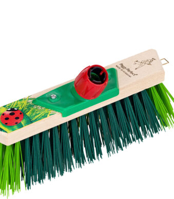 Peggy Perfect bezem 'Lieveheersbeestje', hout naturel, breedte: 290 mm