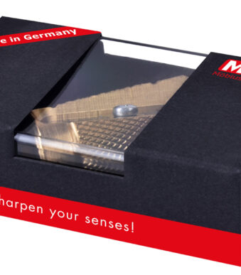 M+R puntenslijper 'CASTOR', van messing