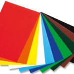 folia glanspapier, (B)350 x (L)500 mm, kleuren assorti