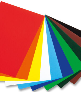 folia glanspapier, (B)350 x (L)500 mm, kleuren assorti