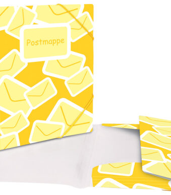 HERMA postmap met elastiek, DIN A4, PP, geel