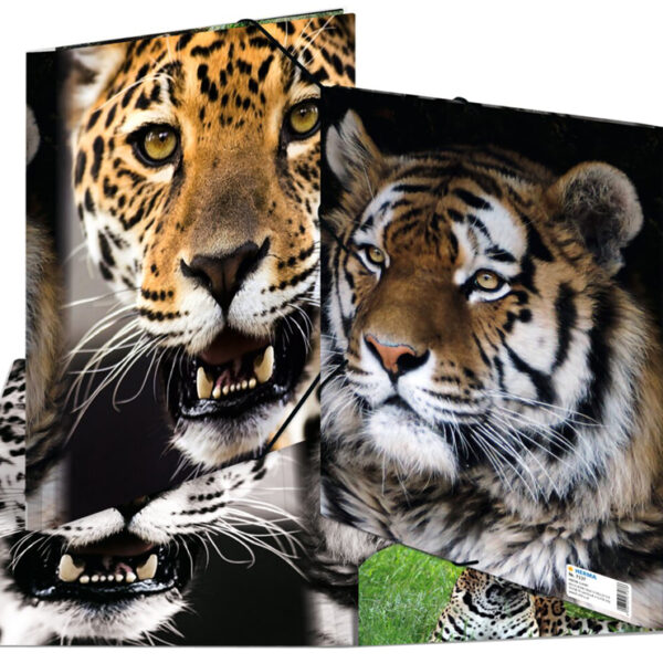 HERMA hoekspanmap ´Leopard´, van PP, DIN A4
