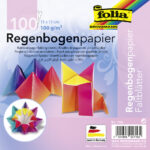 folia regenboog-vouwbladen, 150 x 150 mm, 100 g/m2, 100 vel