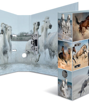 HERMA Motiefordner ´Animals´, DIN A4, 70 mm, Paarden