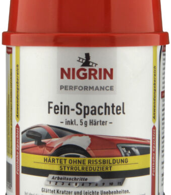 NIGRIN Performance auto-fijnplamuur, 250 g