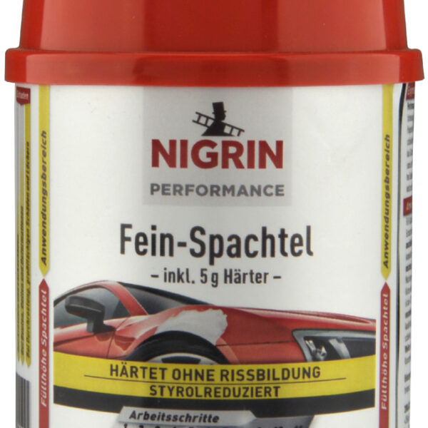NIGRIN Performance auto-fijnplamuur, 250 g