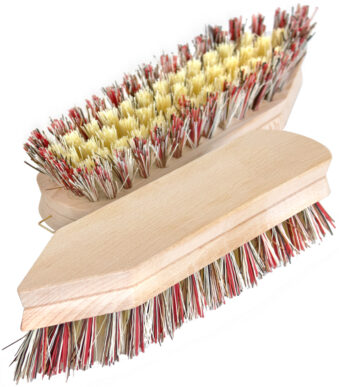 Peggy Perfect schuurborstel 'Fine Line', hout naturel, spits