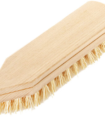Peggy Perfect schrobborstel extra hard, hout naturel, spits