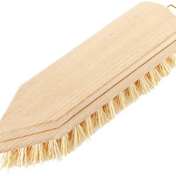 Peggy Perfect schrobborstel extra hard, hout naturel, spits