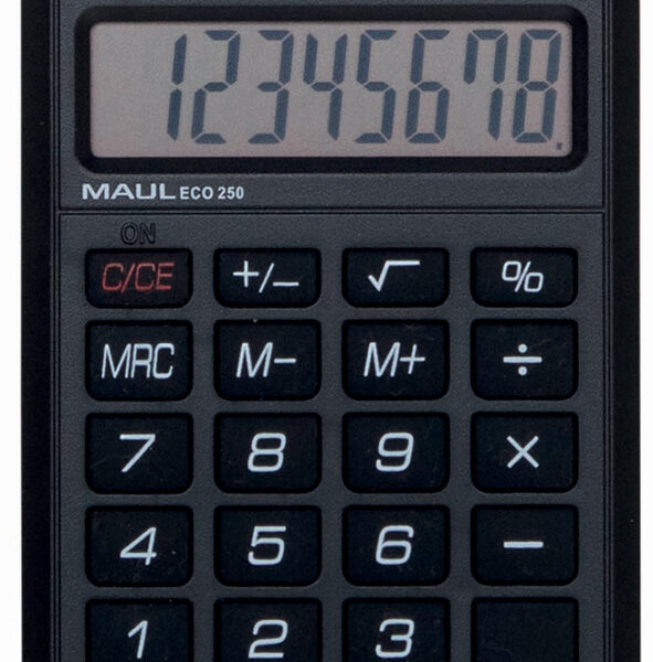 MAUL zakrekenmachine ECO 250, 8-posities, zwart