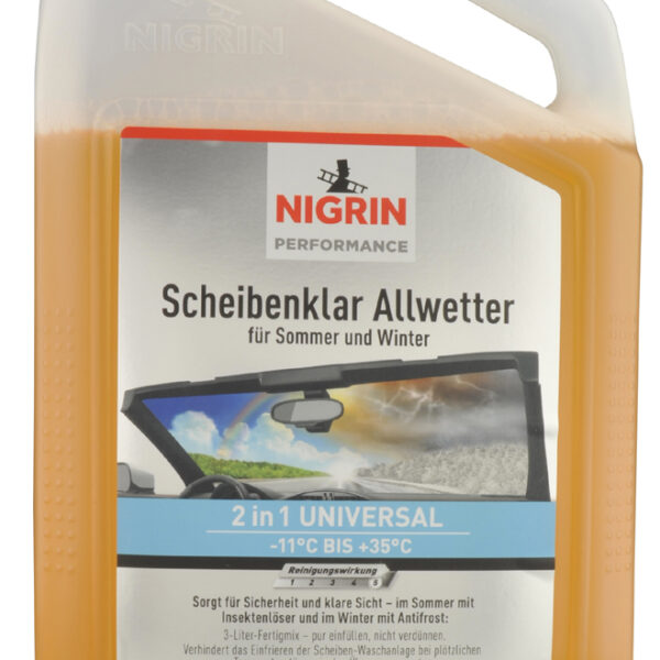 NIGRIN auto-ruitensproeier antivries Allwetter, gebruiksklaar, 3 l