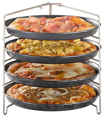 APS rek voor 4 pizzavormen, (B)260 x (D)250 x (H)260 mm