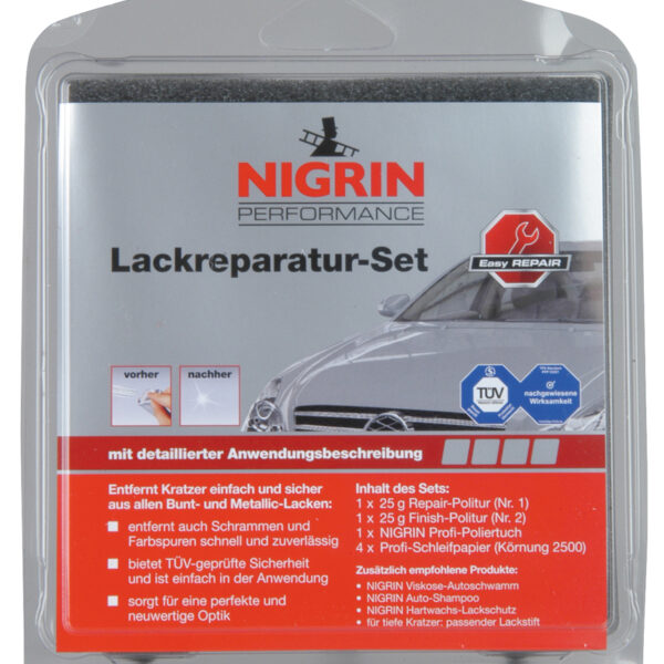NIGRIN Performance lakreparatie-set, 7-delig