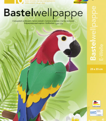 folia decoratief golfkarton, 250 x 350 mm, 10 vel, assorti