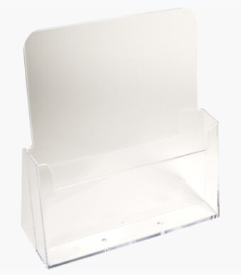 EXACOMPTA tafel-brochurehouder, A4 staand, 1 vak, glashelder