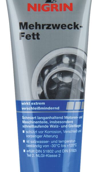 NIGRIN universeel vet, hoogwaardige langdurende smering, 250 ml