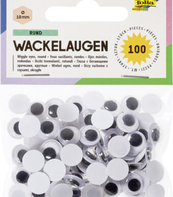 folia wiebelogen, rond, 10 mm, niet zelfklevend