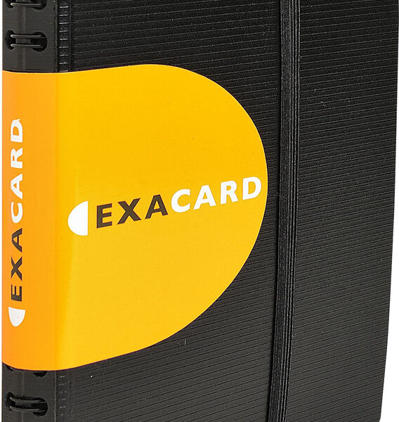 EXACOMPTA visitekaartjesmap EXACARD, PP, zwart
