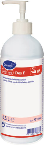 Soft Care handendesinfectie Des E H5, pompfles, 0,5 liter