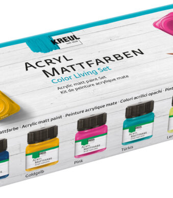 KREUL matte acrylverf, Color Living-set 6 x 20 ml