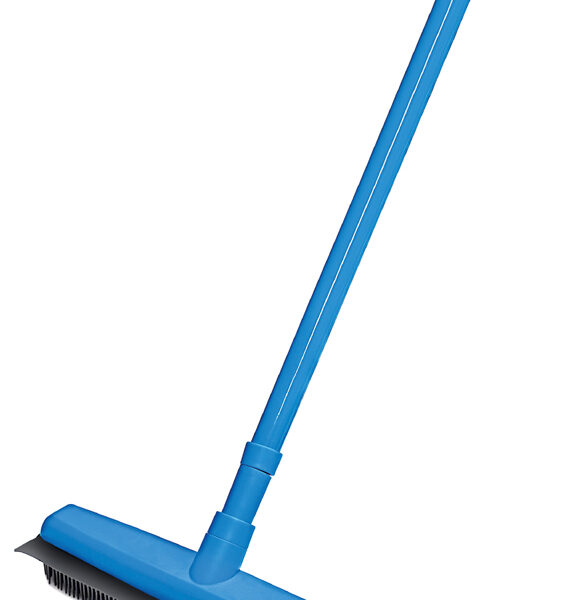 Peggy Perfect rubber bezem, met telescoopsteel, 340 mm