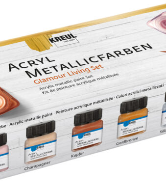 KREUL metallic acrylverf, Glamour Living-set