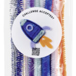 folia chenilledraad (pijpenpoetser) 'Space Universe', lengte: 500 mm, 10 stuks