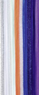 folia chenilledraad (pijpenpoetser) 'Space Universe', lengte: 500 mm, 10 stuks