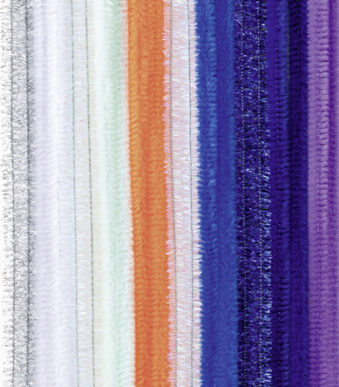 folia chenilledraad (pijpenpoetser) 'Space Universe', lengte: 500 mm, 10 stuks