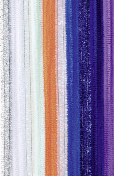 folia chenilledraad (pijpenpoetser) 'Space Universe', lengte: 500 mm, 10 stuks