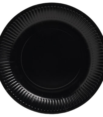 PROnappe kartonnen bord, rond, 230 mm, zwart