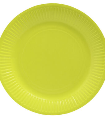 PROnappe kartonnen bord, rond, 230 mm, kiwigroen