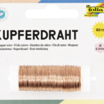 folia koperdraad, 0,3 mm x 80 m, van koper