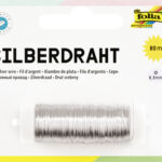 folia zilverdraad, 0,3 mm x 80 m, verzilverd, van koper