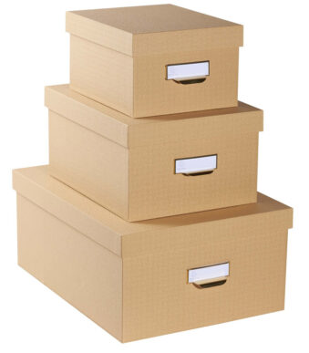 EXACOMPTA set van 3 opbergdozen Office by Me, beige