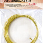 folia aluminium-knutseldraad, 2 mm x 5 m, goud