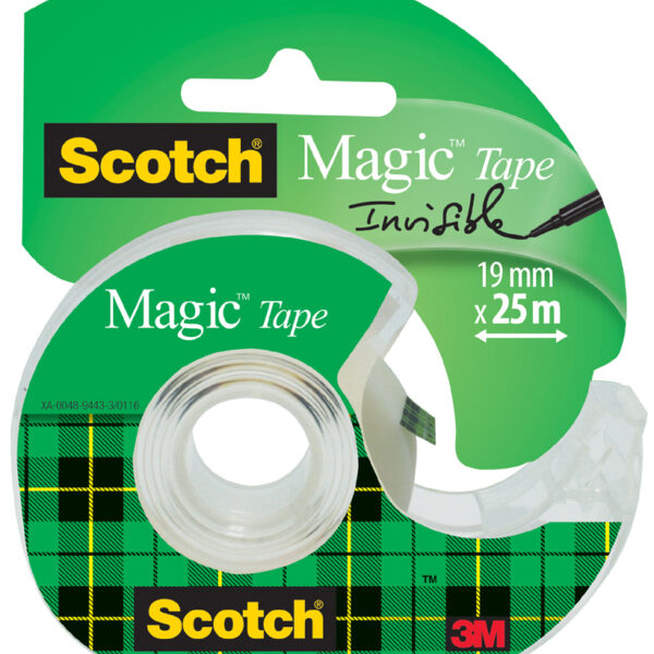 Scotch plakband Magic, onzichtbaar, in handafroller, 19 mm x 25 m