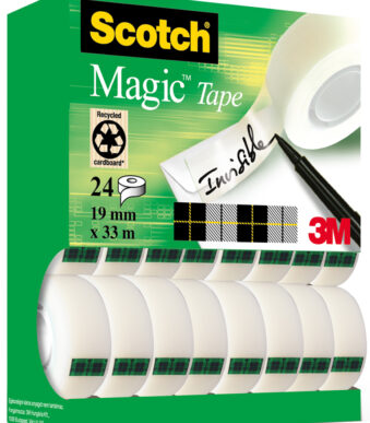 Scotch plakband Magic Tape 810, 19 mm x 33 m, 24 rollen